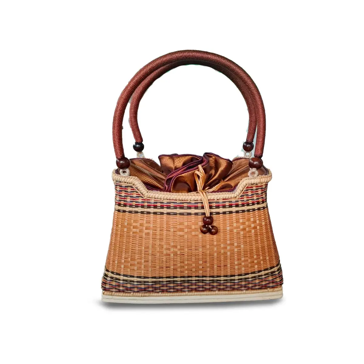 กระเป๋าสานจากไม้ไผ่